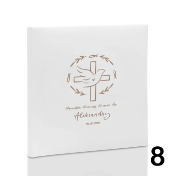Album komunijny wklejany 30 kremowych stron, personalizowany, 5 wzorów
